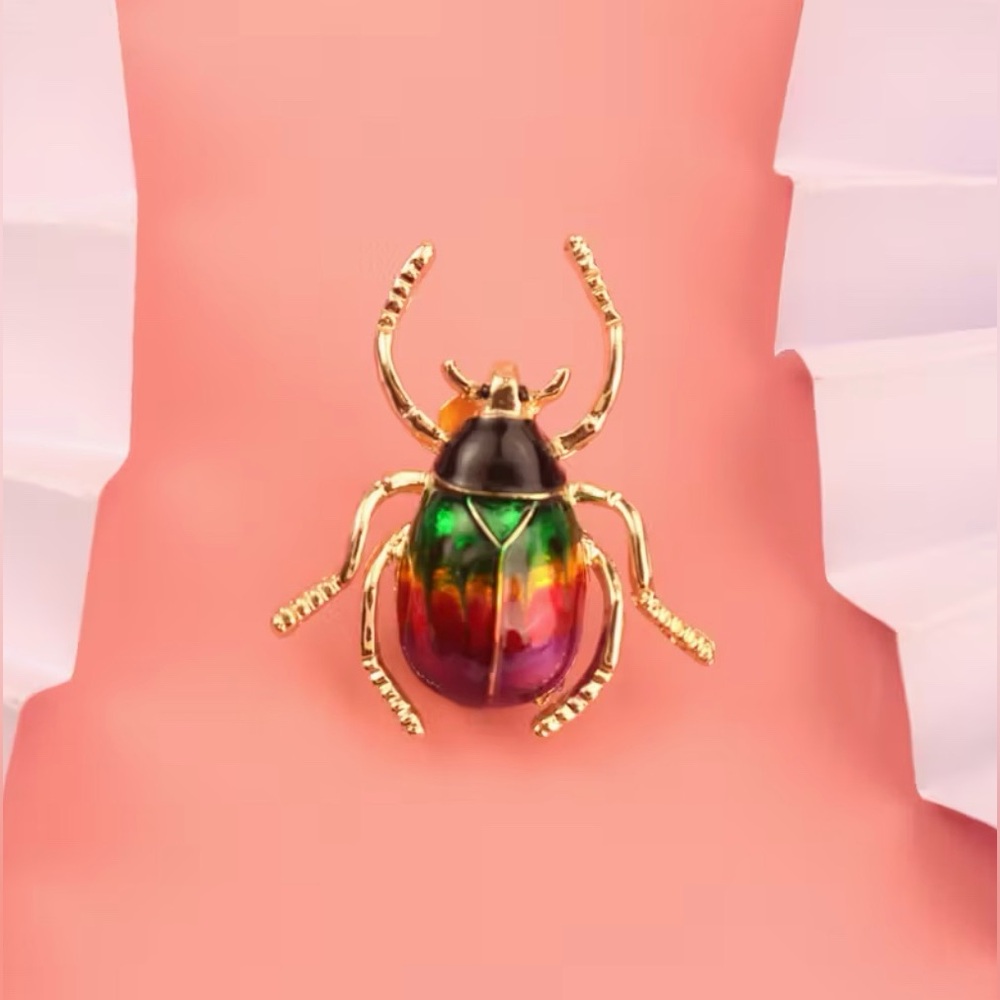 Beetle Brooch Modern New - Picture 4 of 6